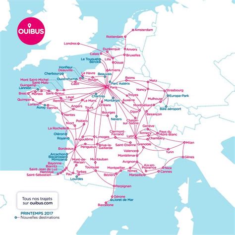 ouibus toutes les destinations.